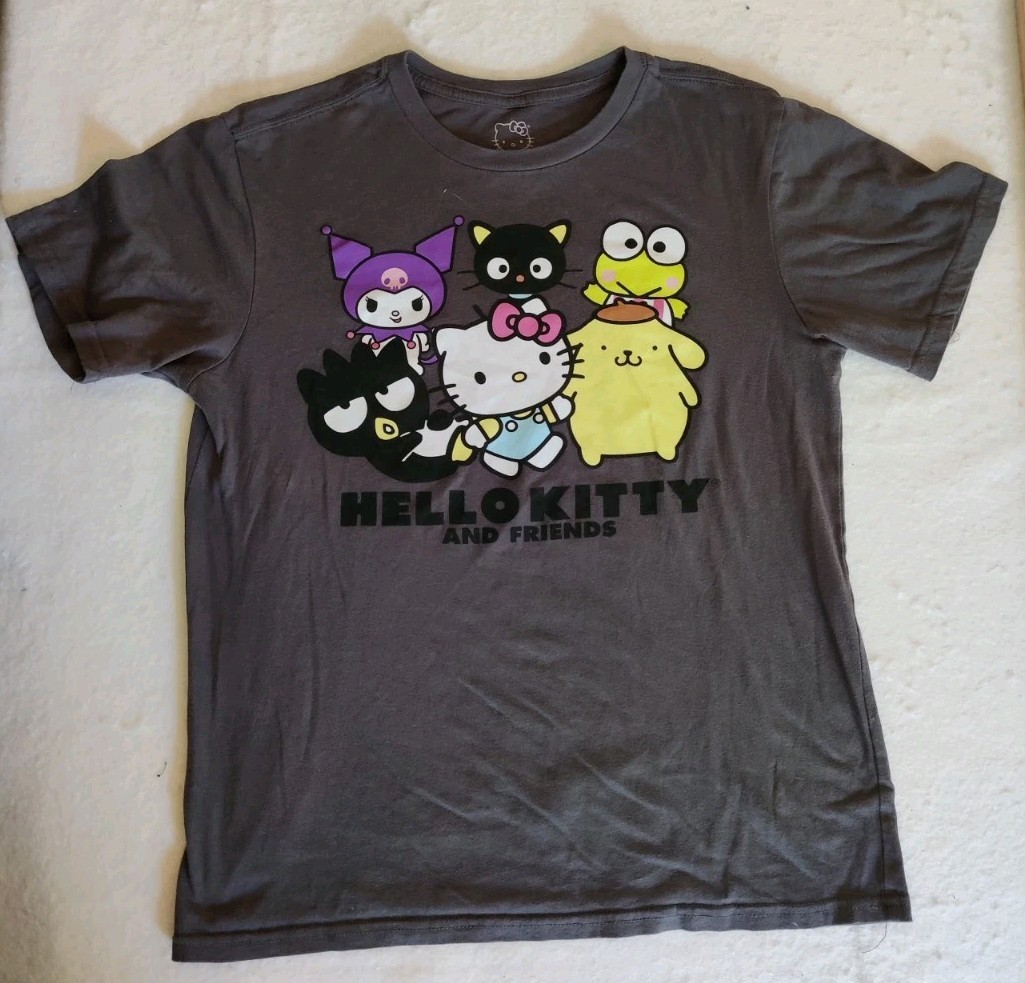 Hello Kitty SanrioUnisex Kids XL (14-16) Graphic Crew Neck Short Sleeve Tee