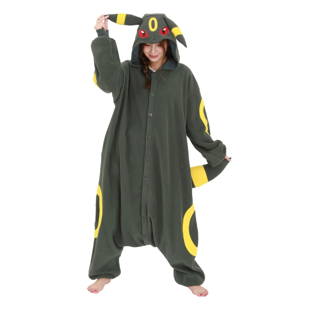 SAZAC Pokemon Umbreon Fleece Costume Adult Unisex Cosplay Kigurumi TMY233