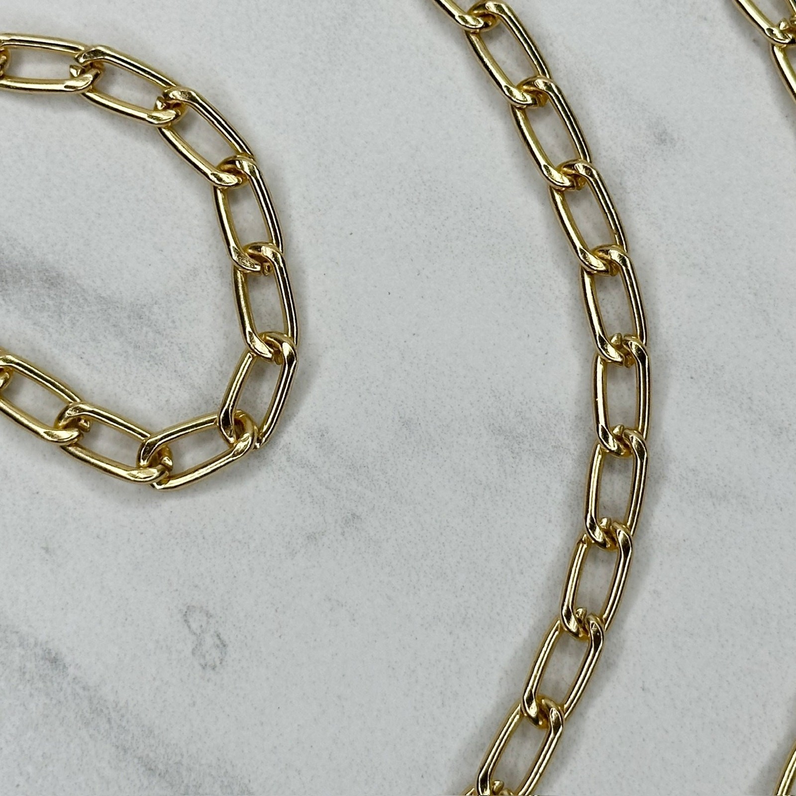 Gold Tone Chain Link Purse Handbag Bag Replacement Strap
