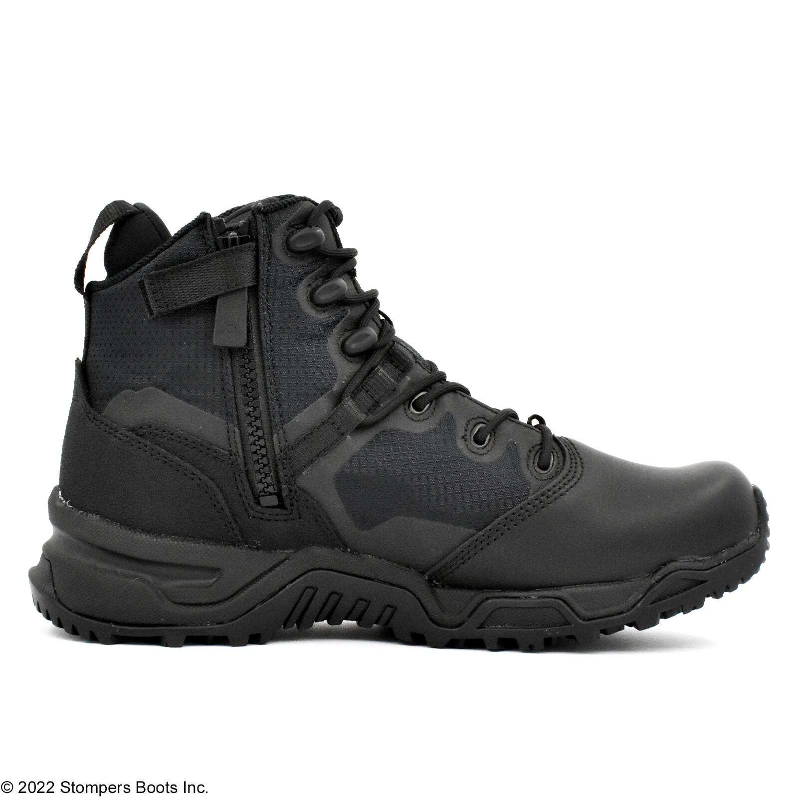 Altama 6″ Black Alpha Fury W/Side Zip & Polishable Toe 176501