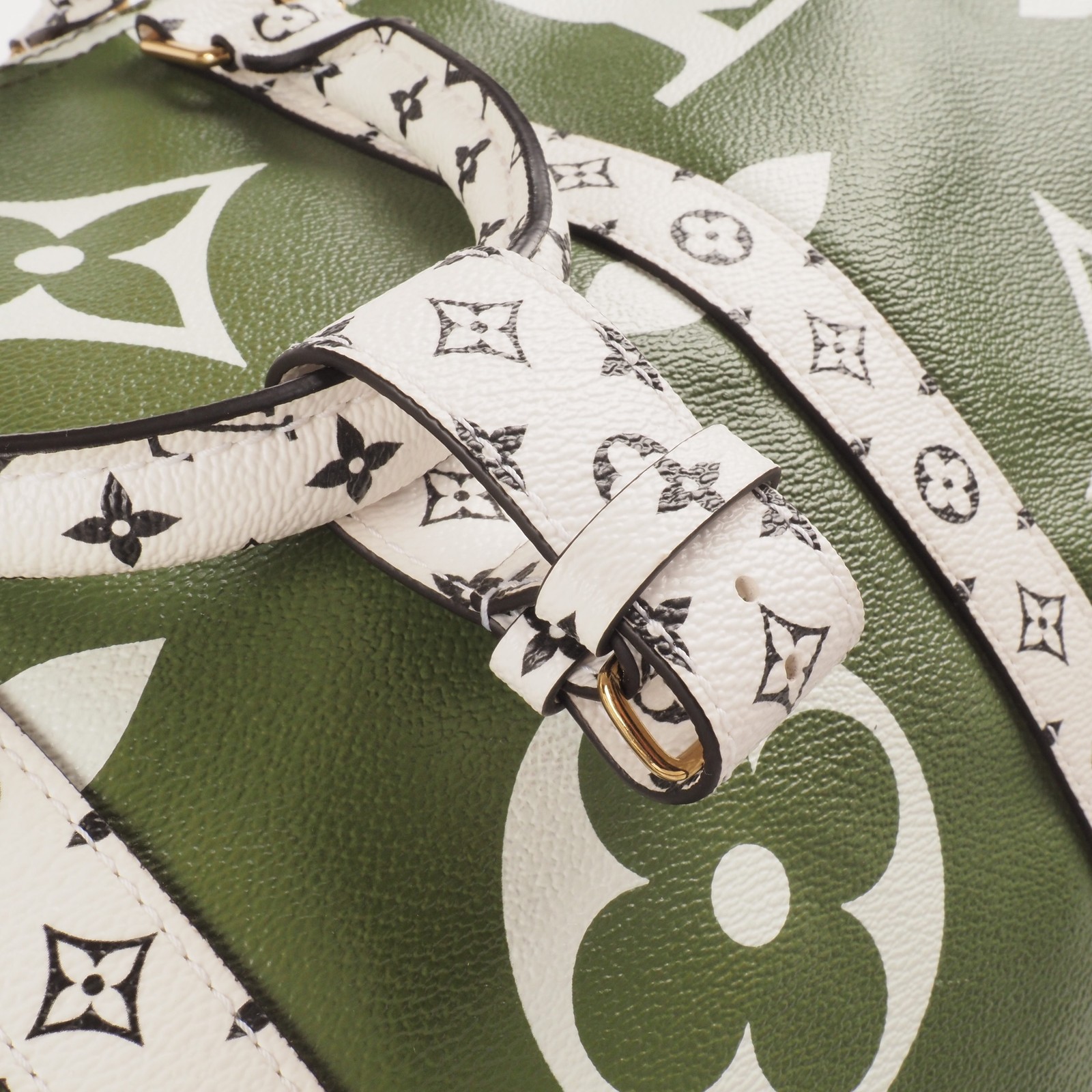 LOUIS VUITTON Keepall 50 Giant Mng Khaki/White M44590 Limited Bag OP: 3000€