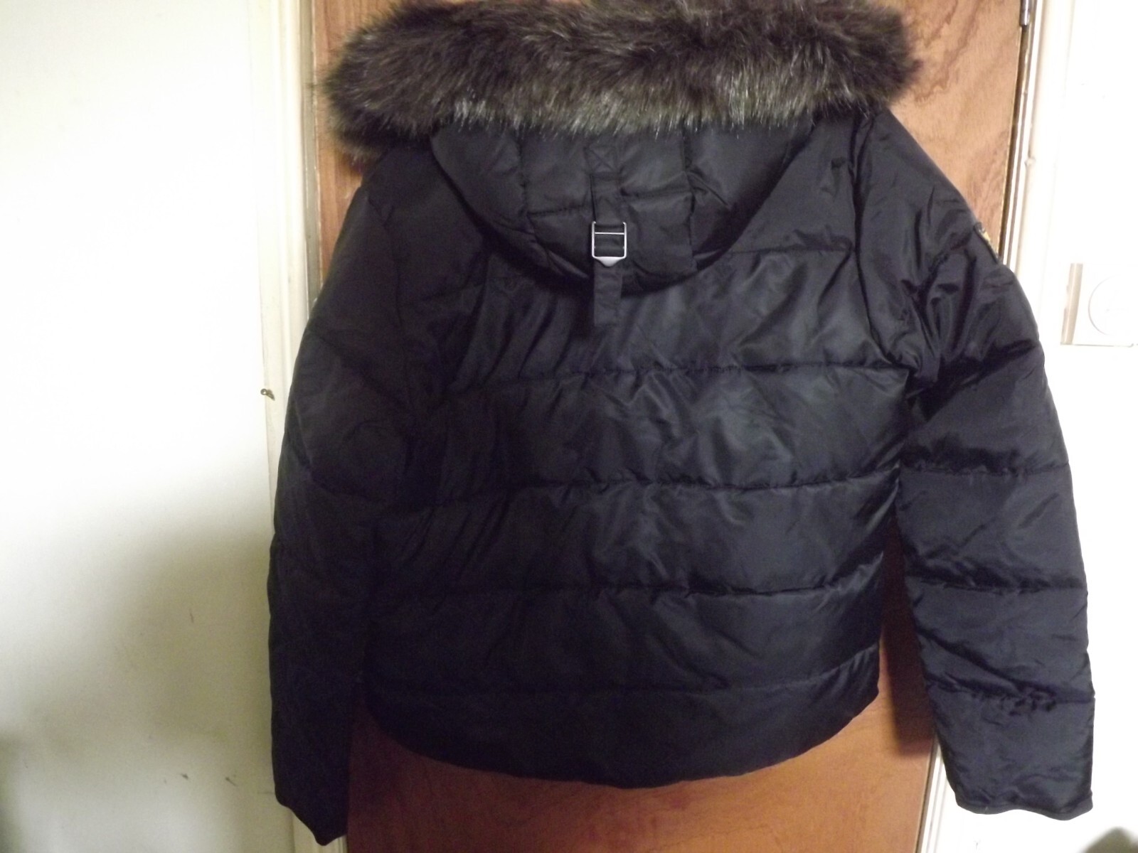SUPERDRY FLIGHT HOODED BLACK JACKET SIZE XL (SEE ITEM DESCRIPTION)