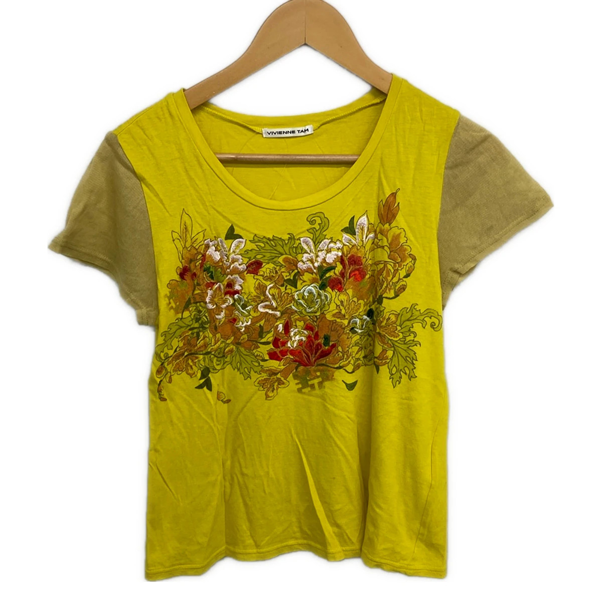 VIVIENNE TAM Yellow Beige Women’s T-Shirt