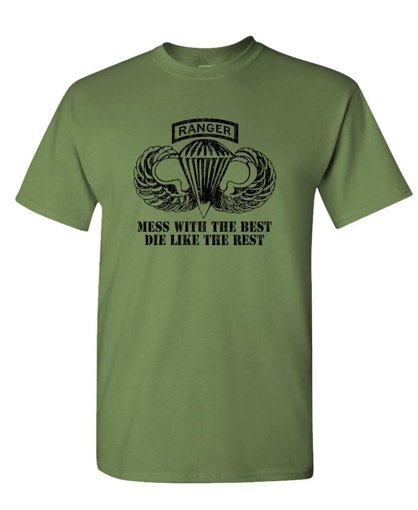 AIRBORNE RANGER – army special forces fight – Cotton Unisex T-Shirt
