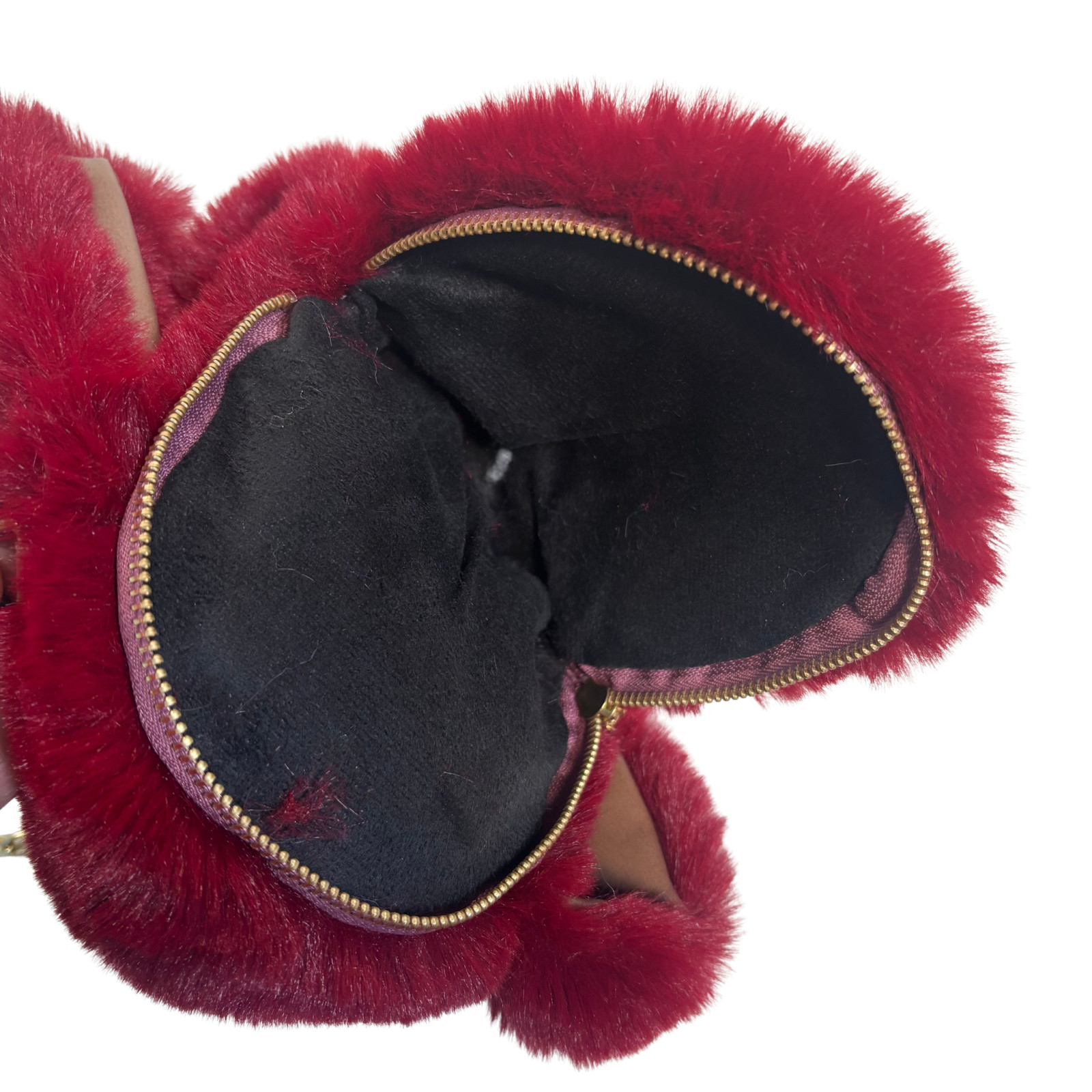 Cute Plush Bunny Purse Rabbit Crossbody Handbag Soft Faux Fur Backpack