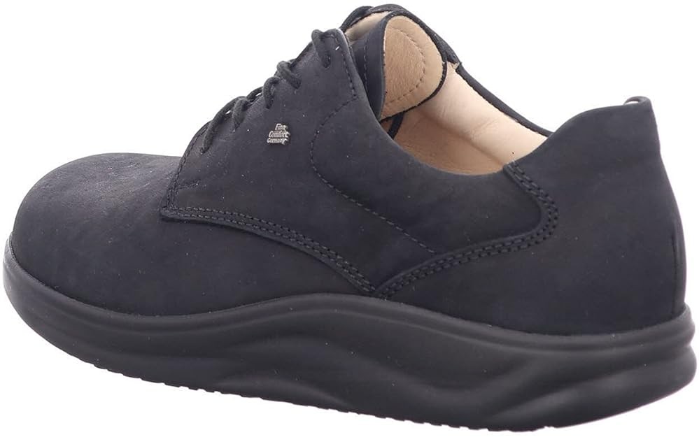 FINN COMFORT FINNAMIC PRETORIA SOFT LEATHER SHOES REMOVABLE INSOLE BLACK ROCKER