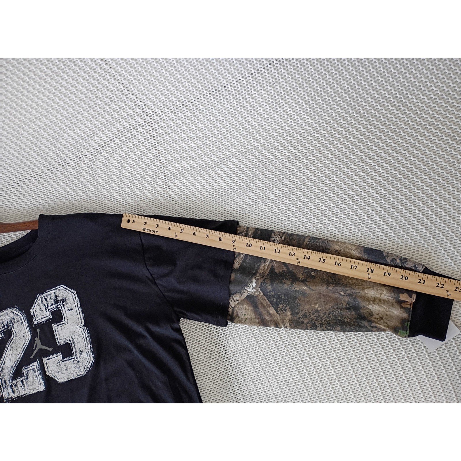 NWT Jordan Jumpman 23 Camo Layered Long Sleeve Graphic Tee Women M/L