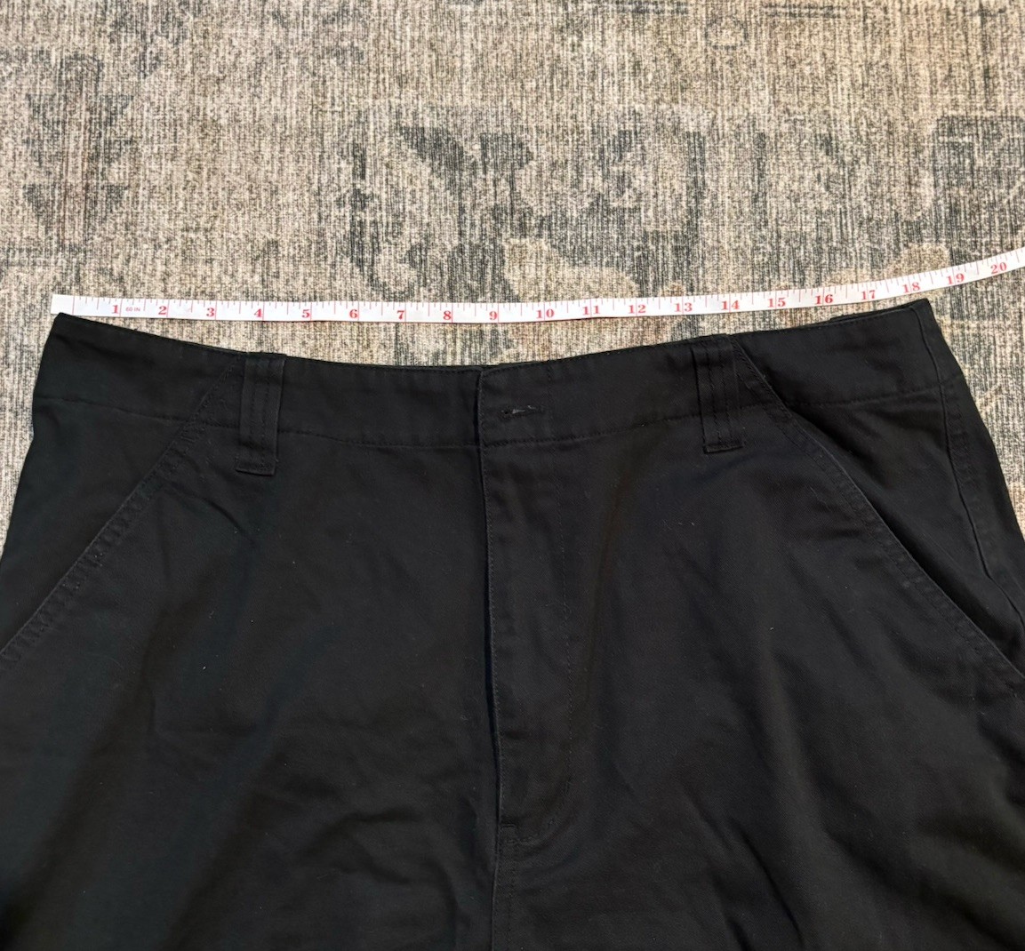 Southpole Men’s Black Cotton Cargo Shorts Size 36