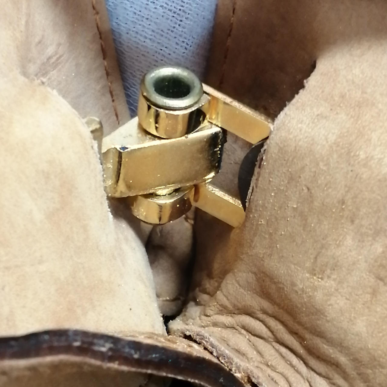 Salvatore Ferragamo Brown Shoulder Bag 10.6 inch