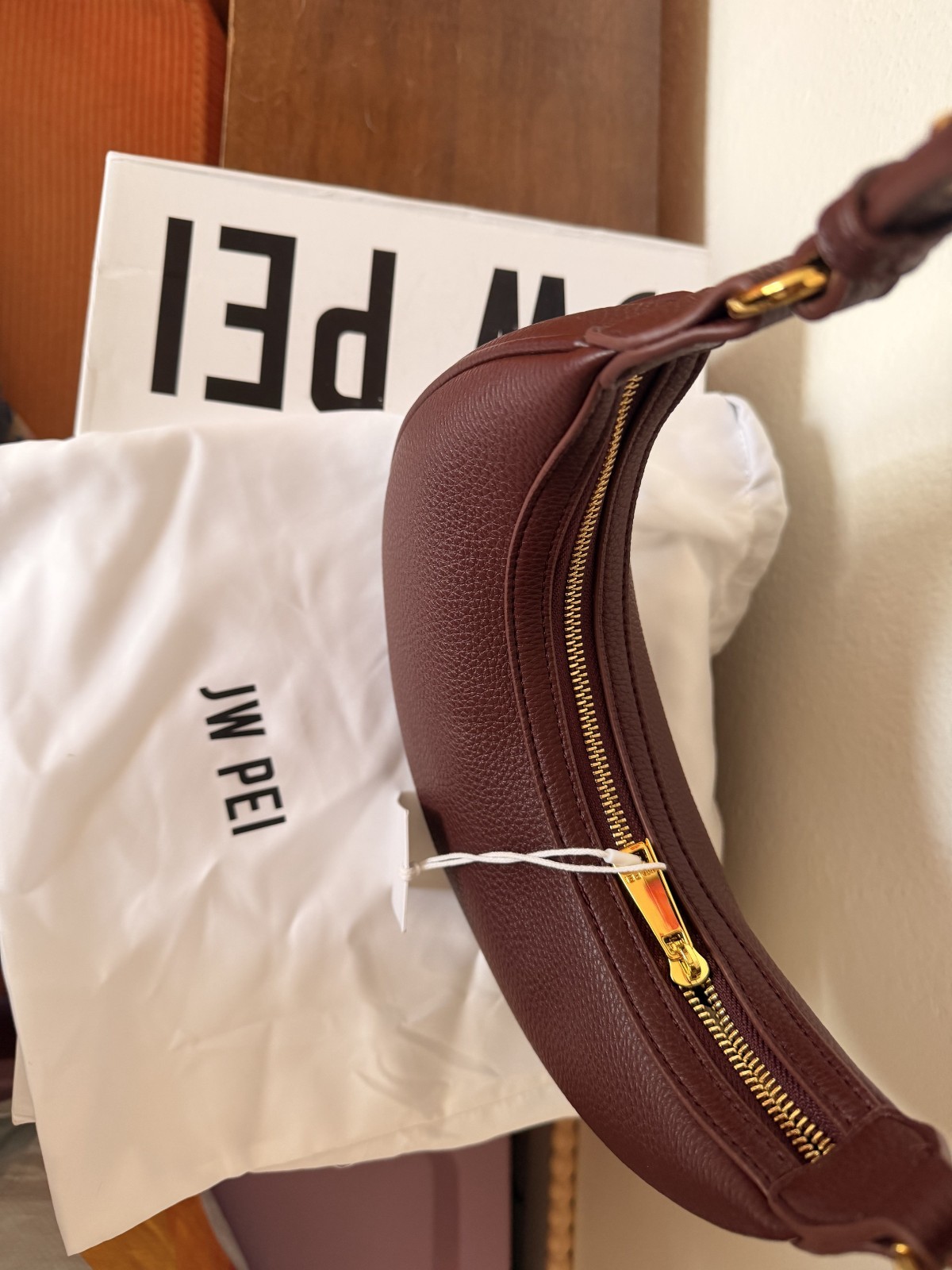 JW PEI – NWT- Carly Medium Shoulder Bag – Deep Claret – in original box