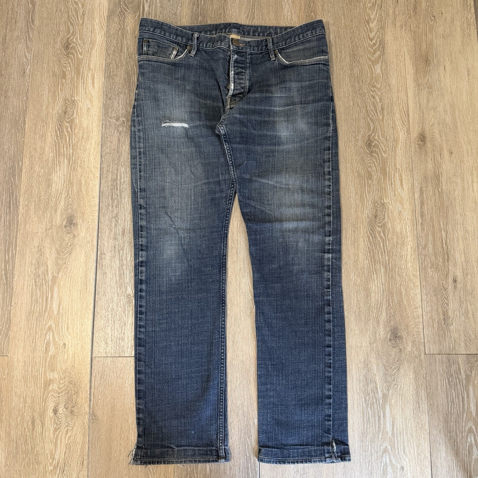 Burberry Brit Steadman Denim Jeans Men’s 36×30 Straight Fit Washed Distressed