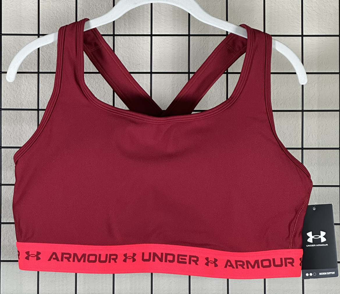Under Plus Women’s Armour Crossback Compression Sports – 3X/Raspberry