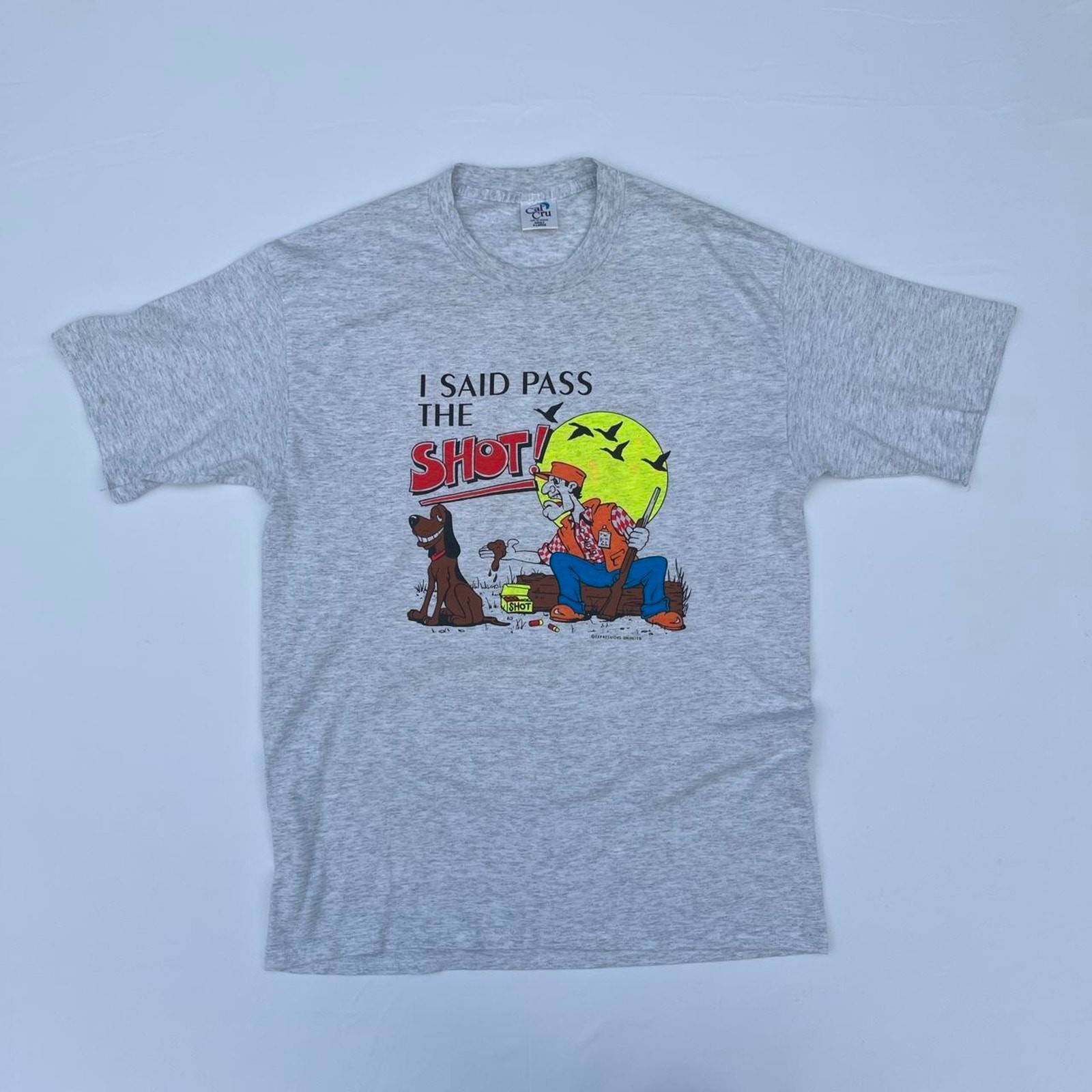 Vintage 90’s Cartoon Hunter Novelty Gag T-Shirt Funny Joke