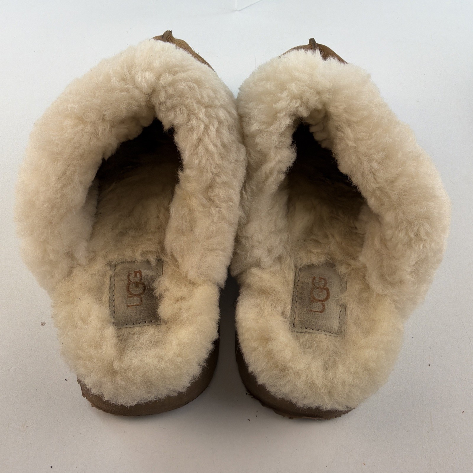 UGG Disquette Platform Mule Slipper Chestnut Size 7