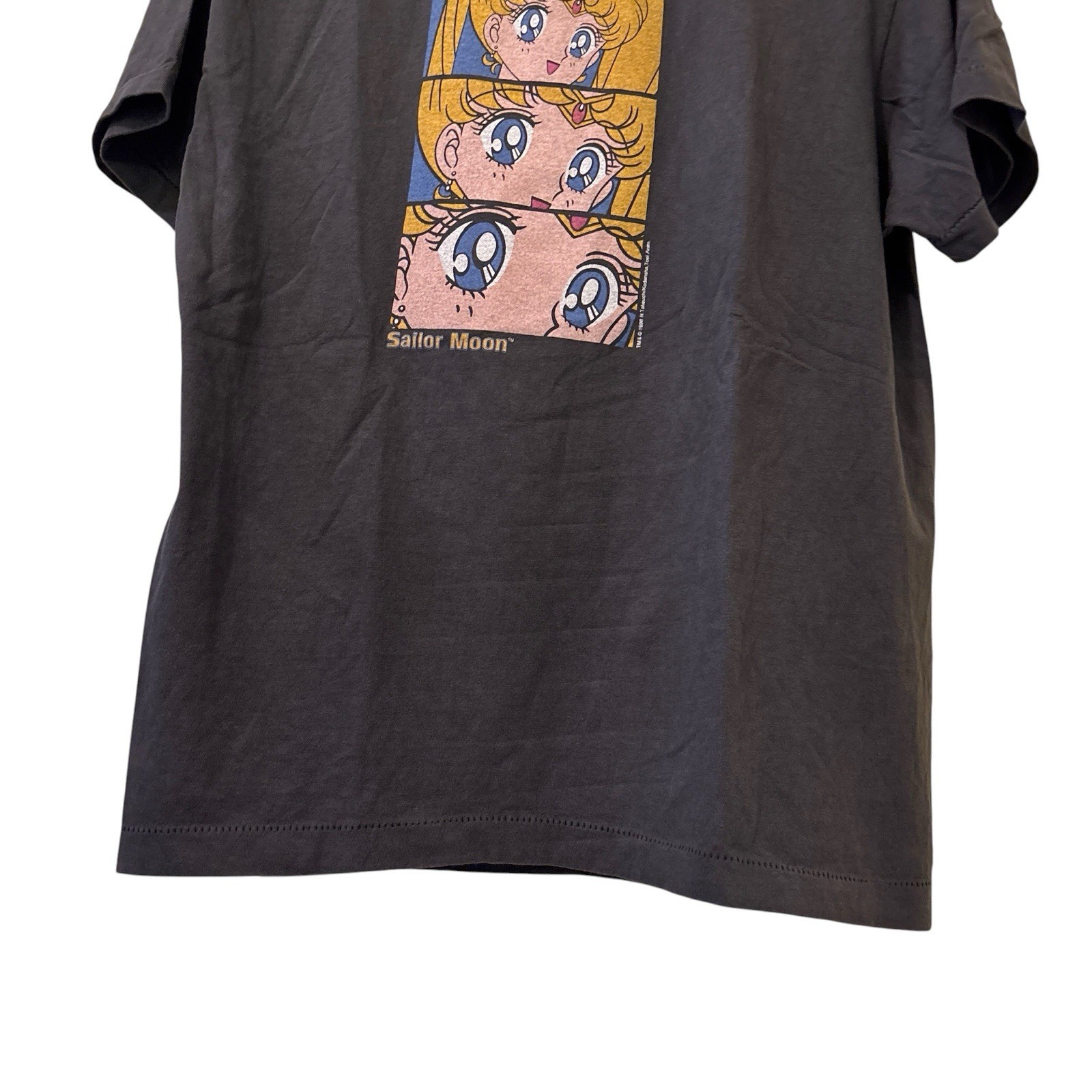 The Eyes Sailor Moon 1998 Anime Vintage Black Tshirt REPRINT Single Stitch Sz L