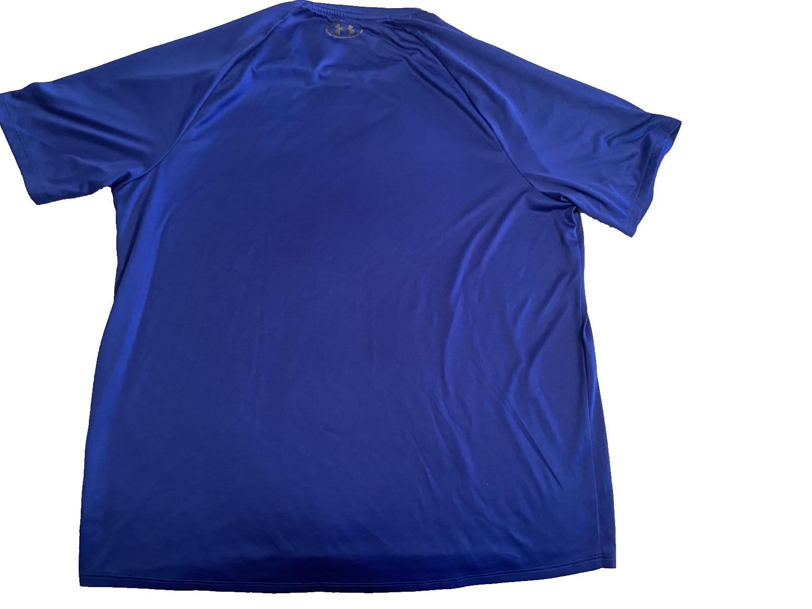 UNDER ARMOUR TECH TEE LOGO TEE SHIRT, BLUE, SIZE: XL, PRE-OWNED + FREE SHIP!