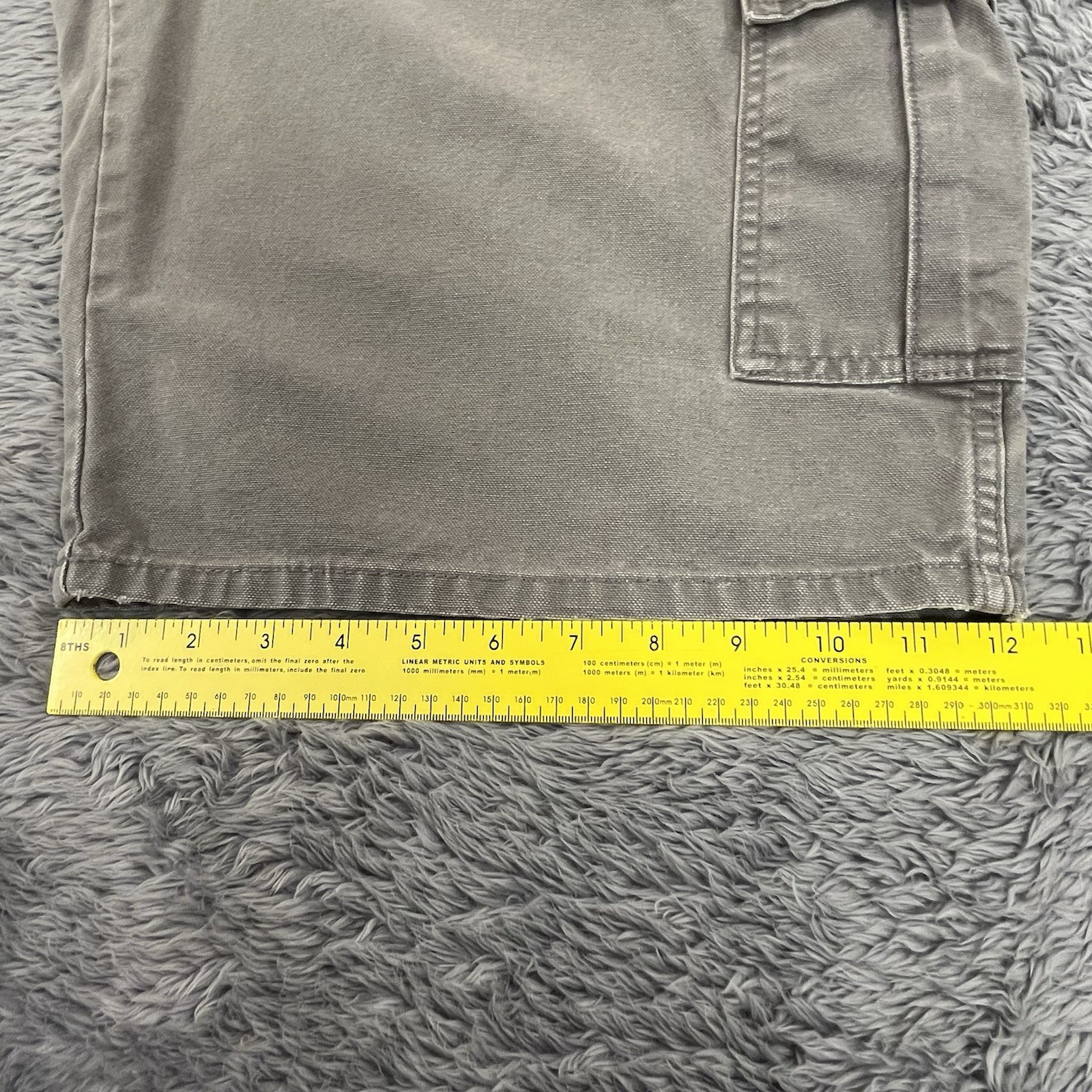 Dickies Shorts Mens 40 (Fits 39×12) Gray 100% Cotton Duck Denim Work Utility