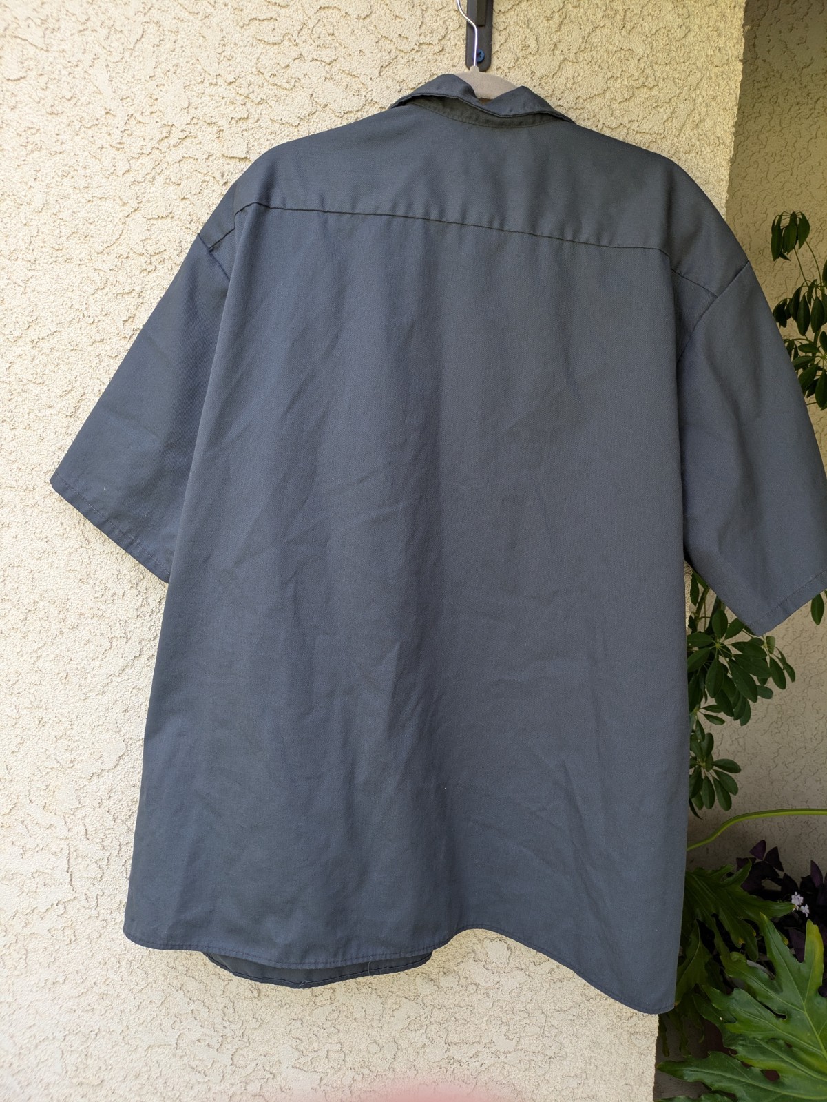 Men’s Red Kap Industrial S/S Twill Work Shirt (SP24) Navy Size 4XL