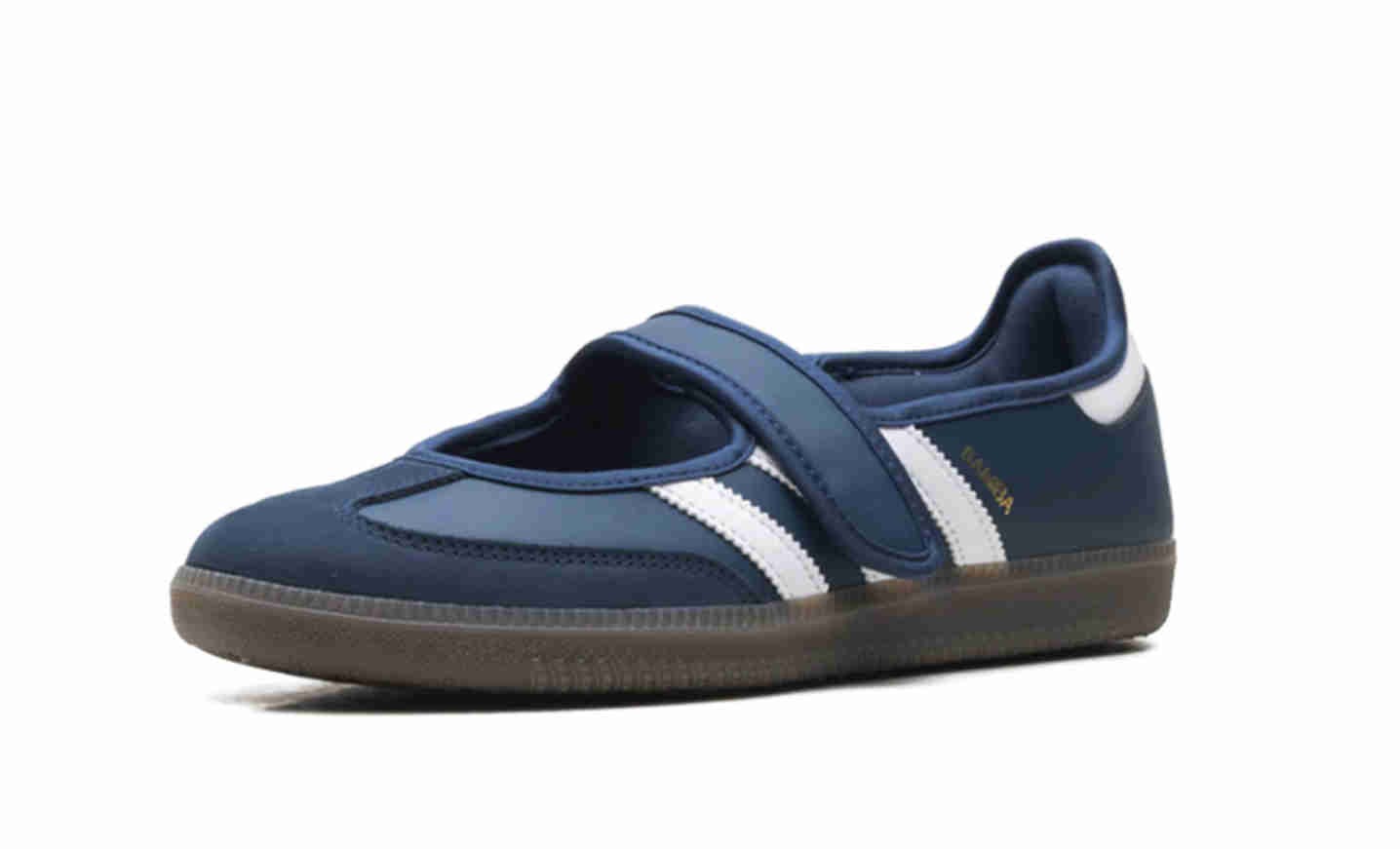 adidas adidas Womens Samba Mary Jane Crew Navy White Gold Metallic IH6484