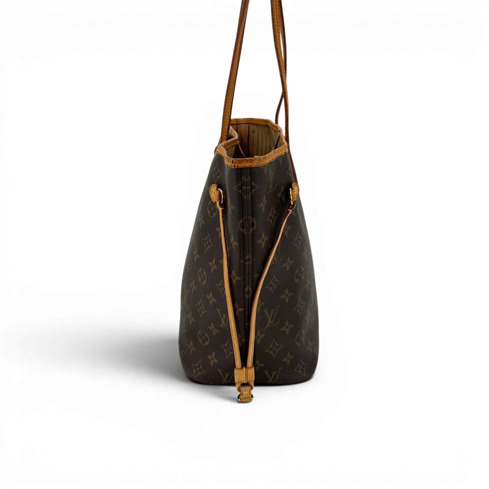 LOUIS VUITTON Neverfull MM Monogram Canvas Brown Women Shoulder Tote Bag M40156