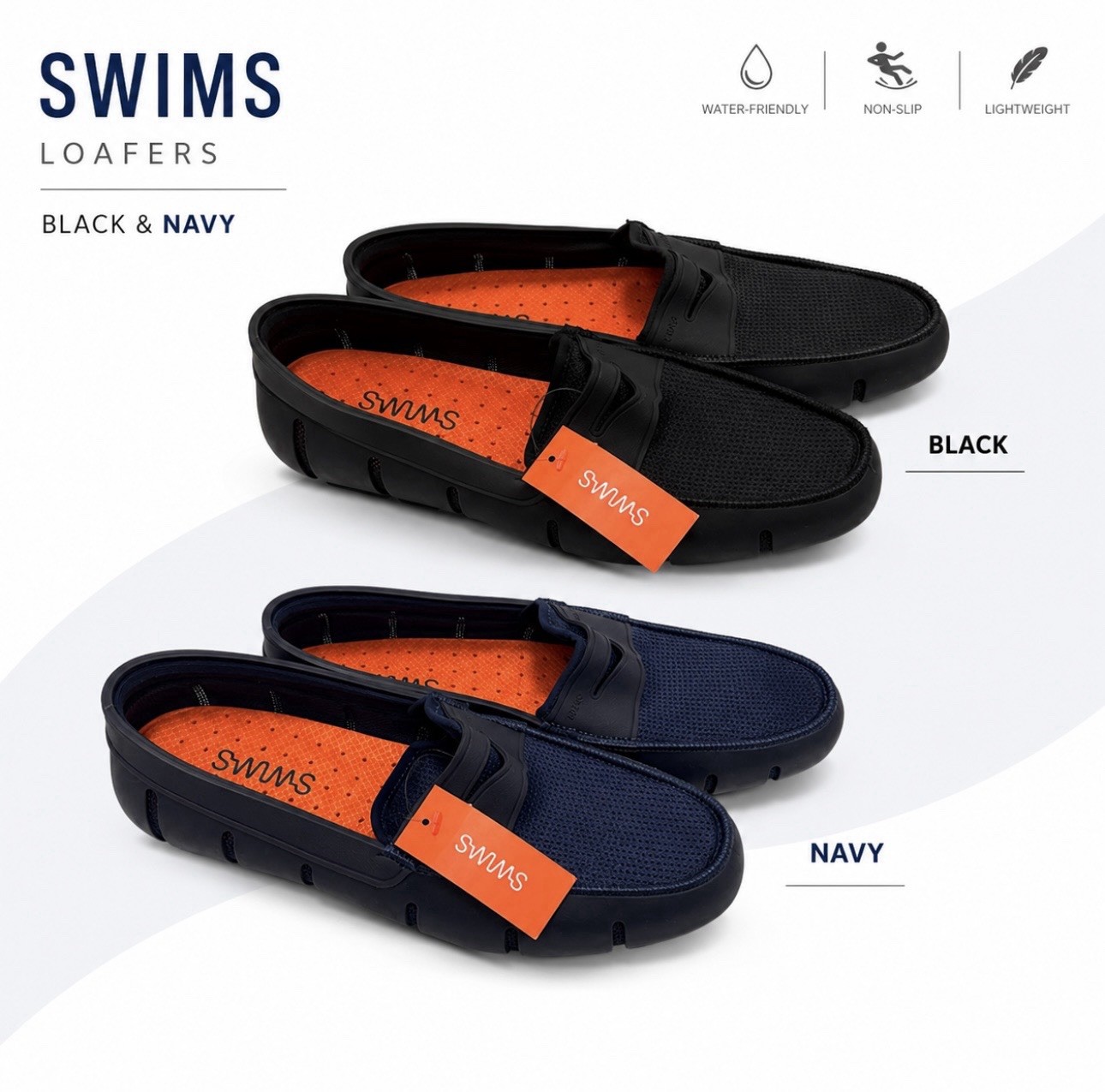 SWIMS Penny Loafers Slip-On Moccasins Classic Boat Deck Shoes for Men
