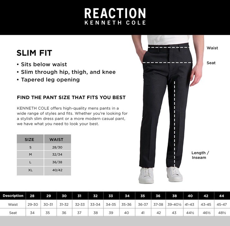 Kenneth Cole Reaction Slim Fit Pant size 32 X 29 Flat Front Oatmeal NEW
