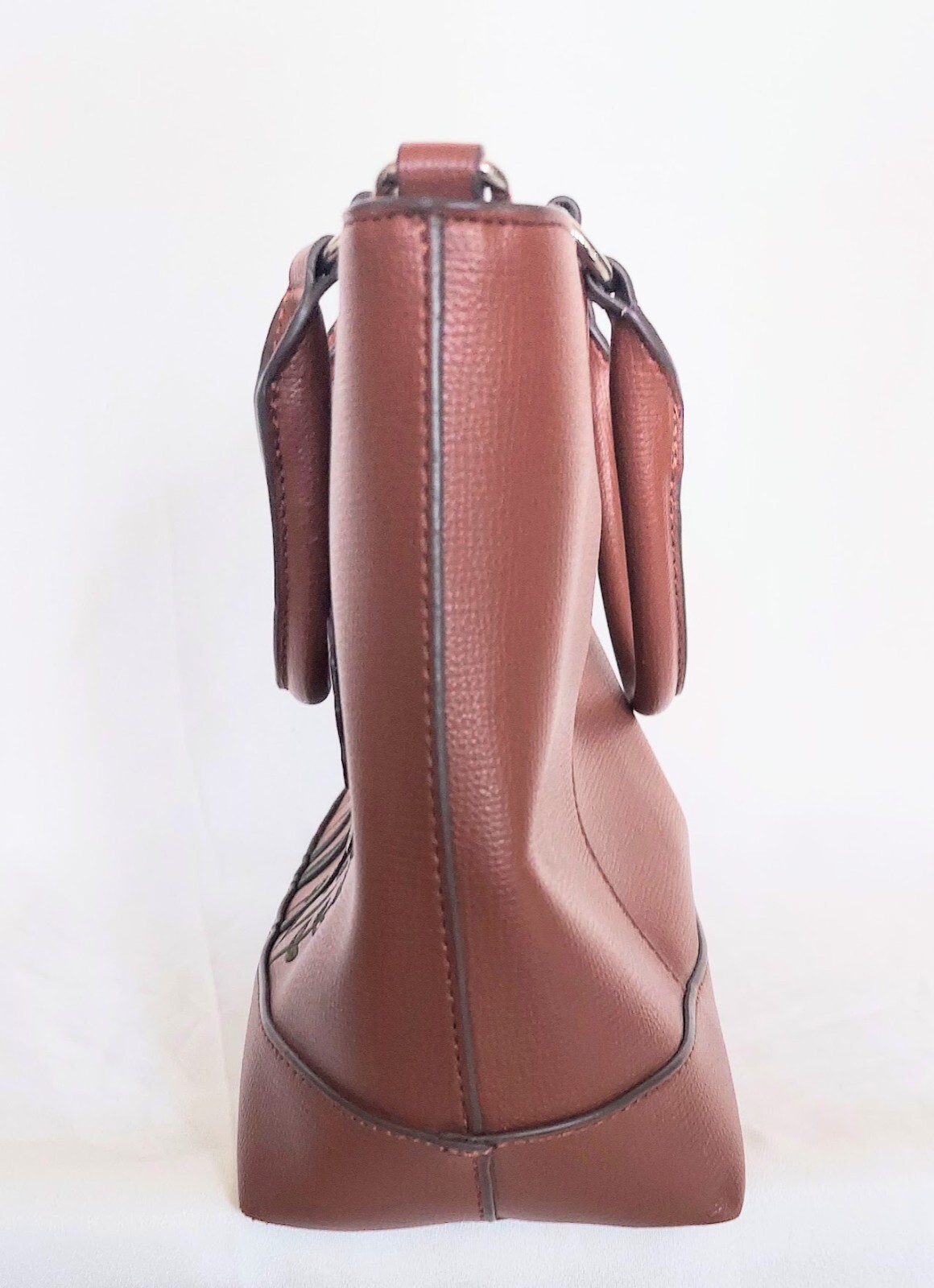Giani Bernini Saffino Flower Satchel Bag Brown Pink