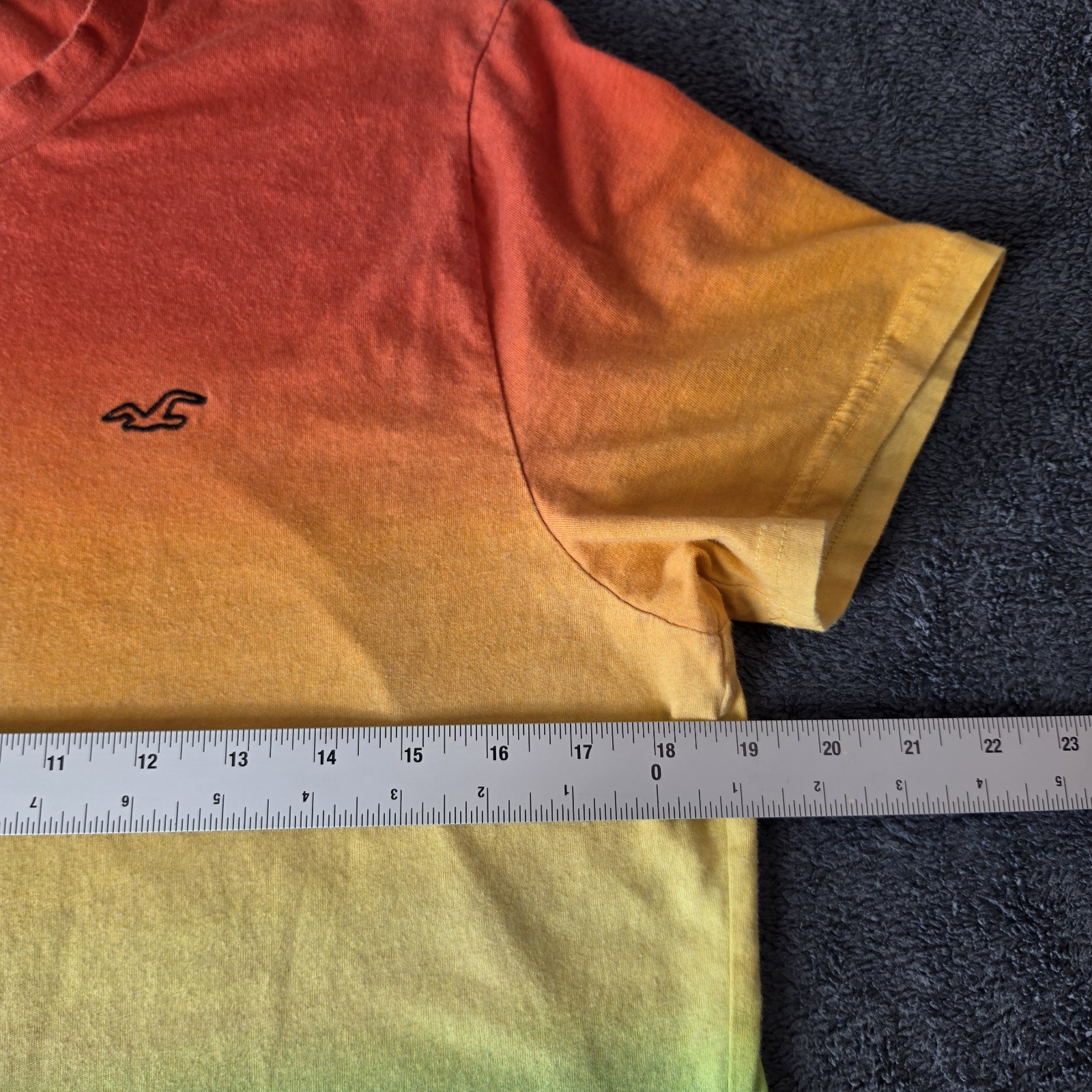 Hollister Pride Collection Rainbow Logo 100% Cotton T-Shirt Size L