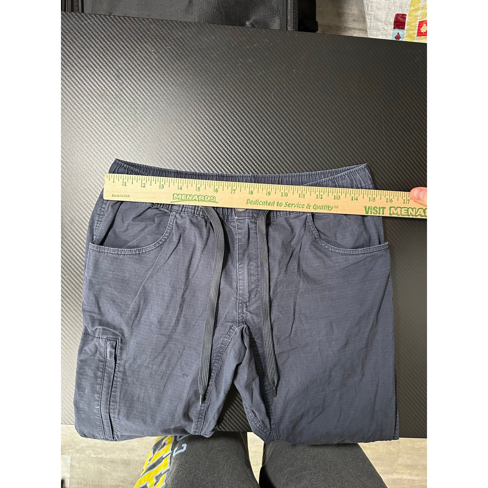 BYLT Ripstop Cargo Pant Navy Blue Size Medium x 28 Inches Elastic Waist