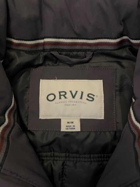 Orvis Classic Collection Quilted Full Zip Vest Charcoal Men’s Size Medium M~NWT