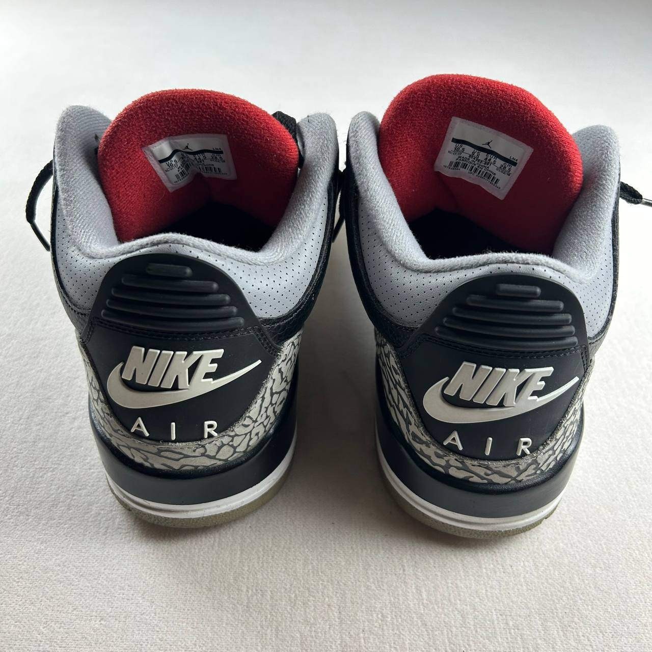 Air Jordan 3 Retro OG Mid Black Cement 2018 Sneaker Shoes Men’s 10.5 *NO BOX*