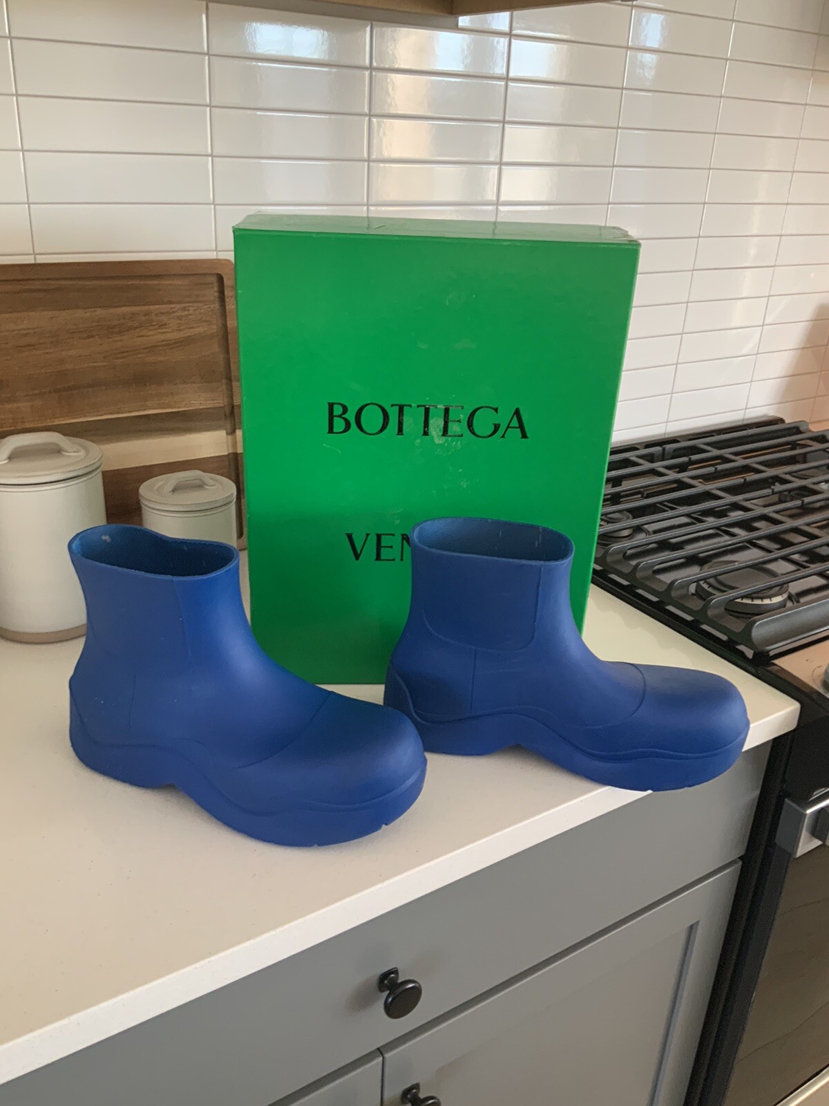 Bottega Veneta Blue Puddle Boots size 44