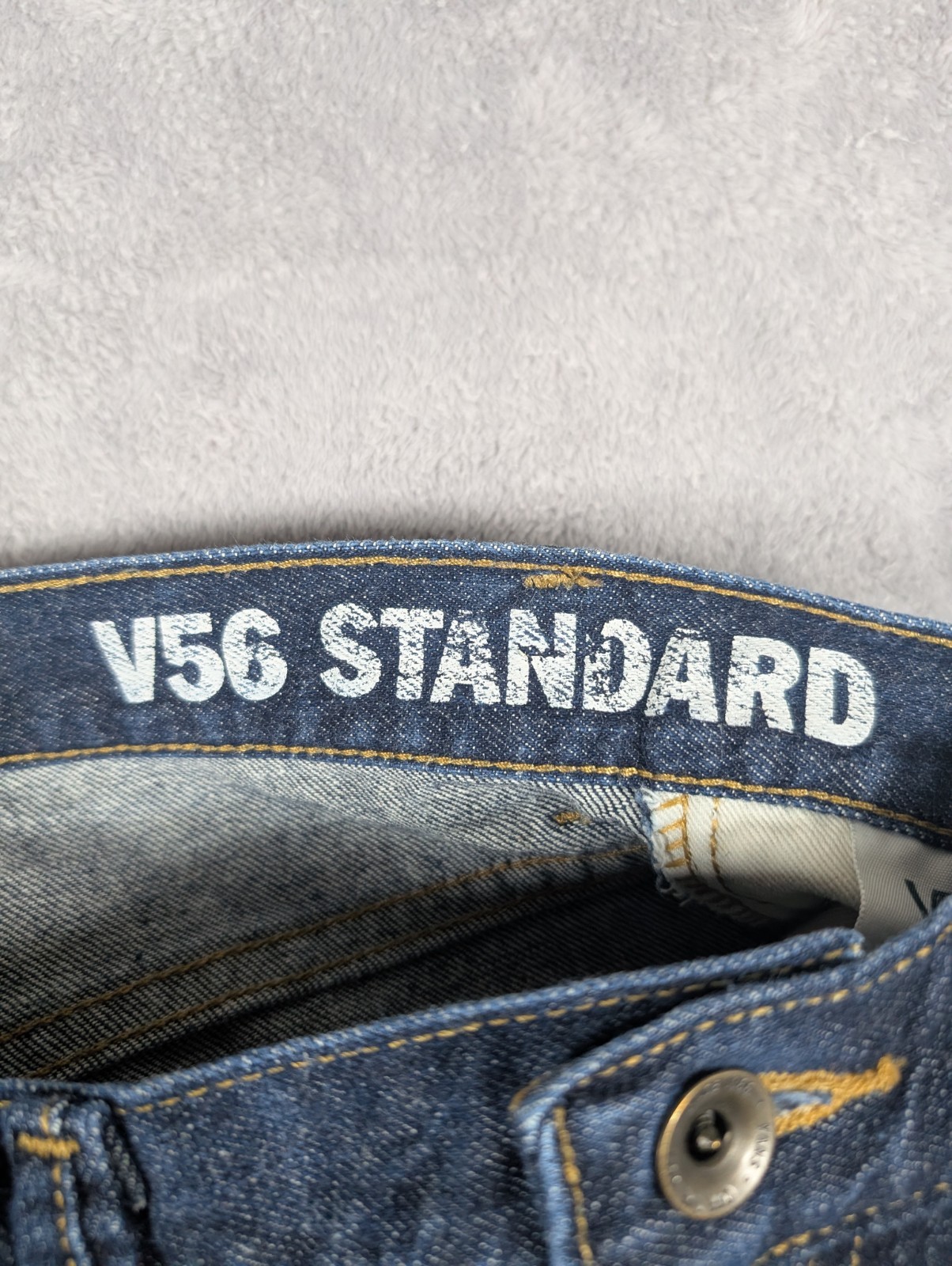 Vans V56 Standared Jeans Men 28×16 Dark Wash Straight Leg Skaterboard Y2k Skater