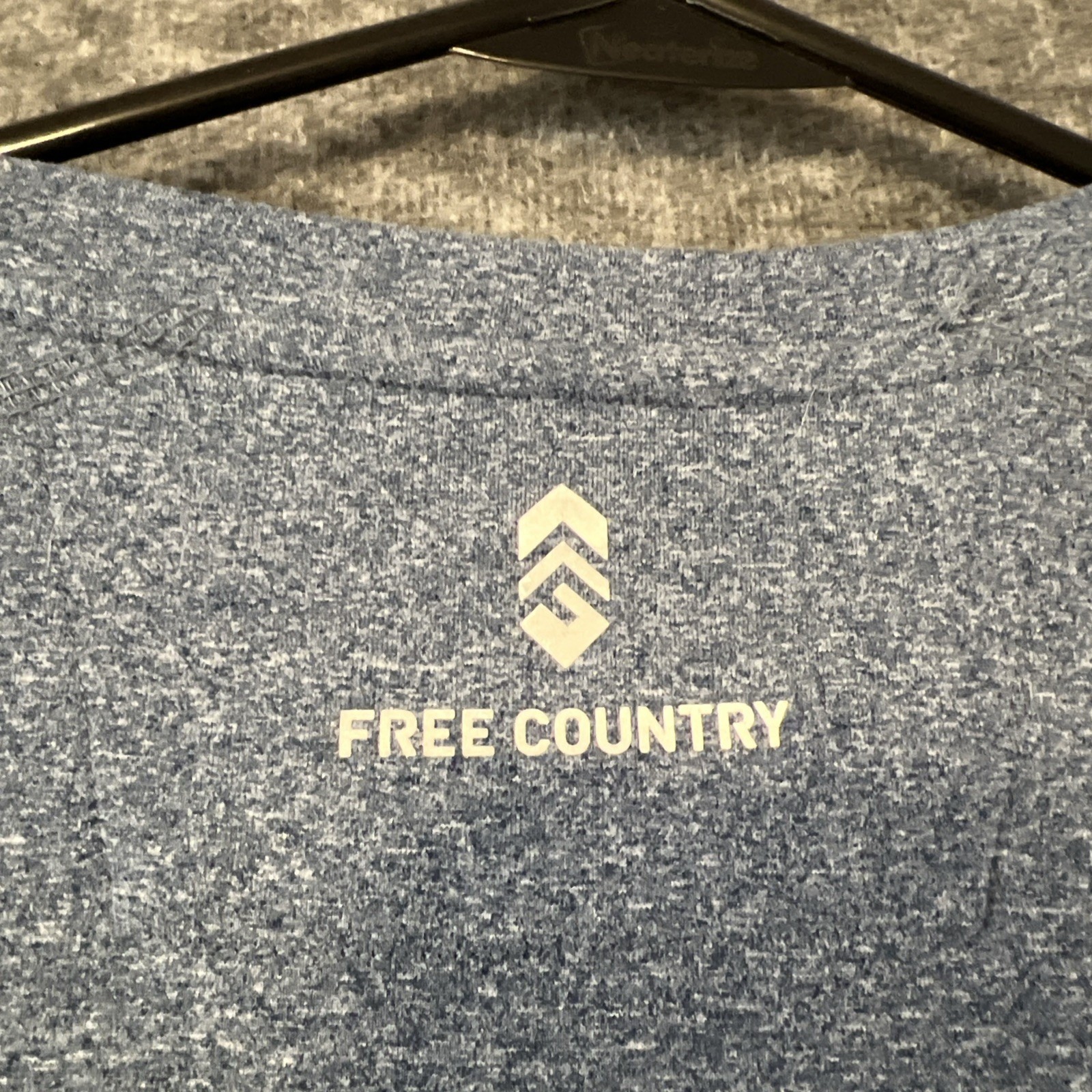 Free Country Mens 2XL Indigo Blue Long Sleeve Crew Neck Micro-Tech Pullover