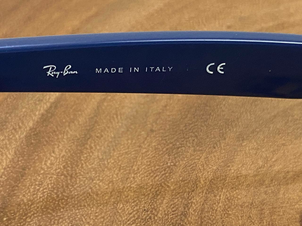 Ray Ban Sunglasses FRAME ONLY NEW WAYFARER RB 2132 874/51 Blue 55 18 mm Italy