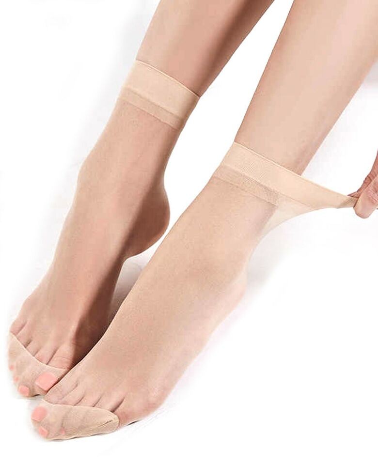 30Pairs Women Nylon Elastic Short Ankle Sheer Stockings Silk Short Socks Hot USA