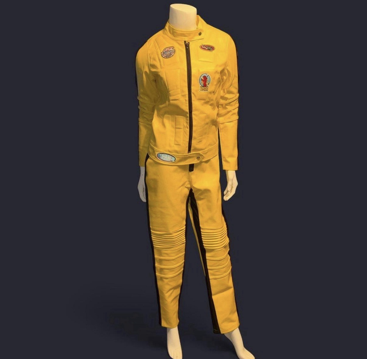 Kill Bill Uma Thurman Replica Faux Leather Jacket and Pants Cosplay Set