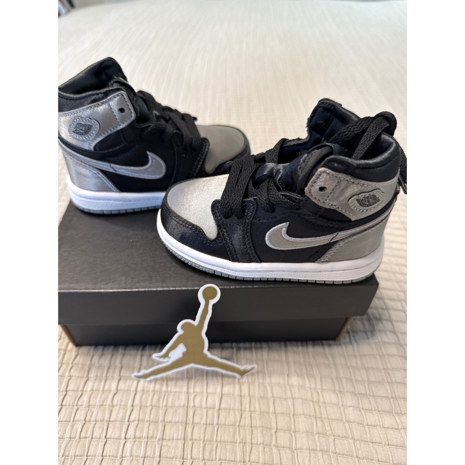 Nike Air Jordan 1 Retro High OG TD Black Grey White 5C FD5305-010 Brand New w/