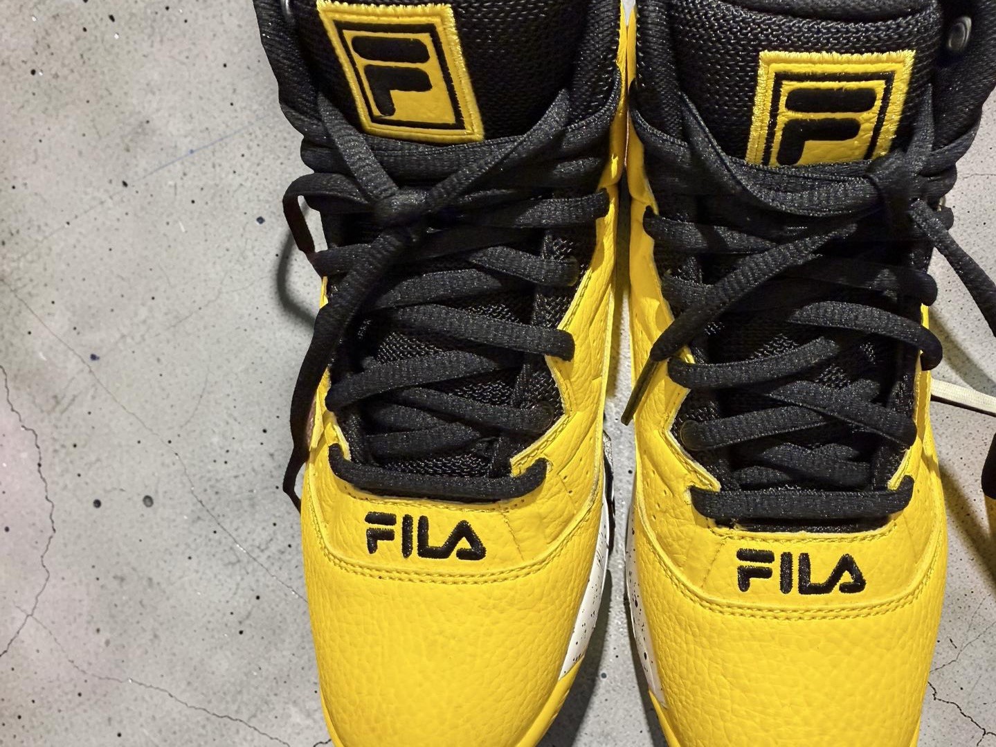 Fila MB Night Walk 3BM01886-702 Boys Yellow Athletic Basketball Shoes