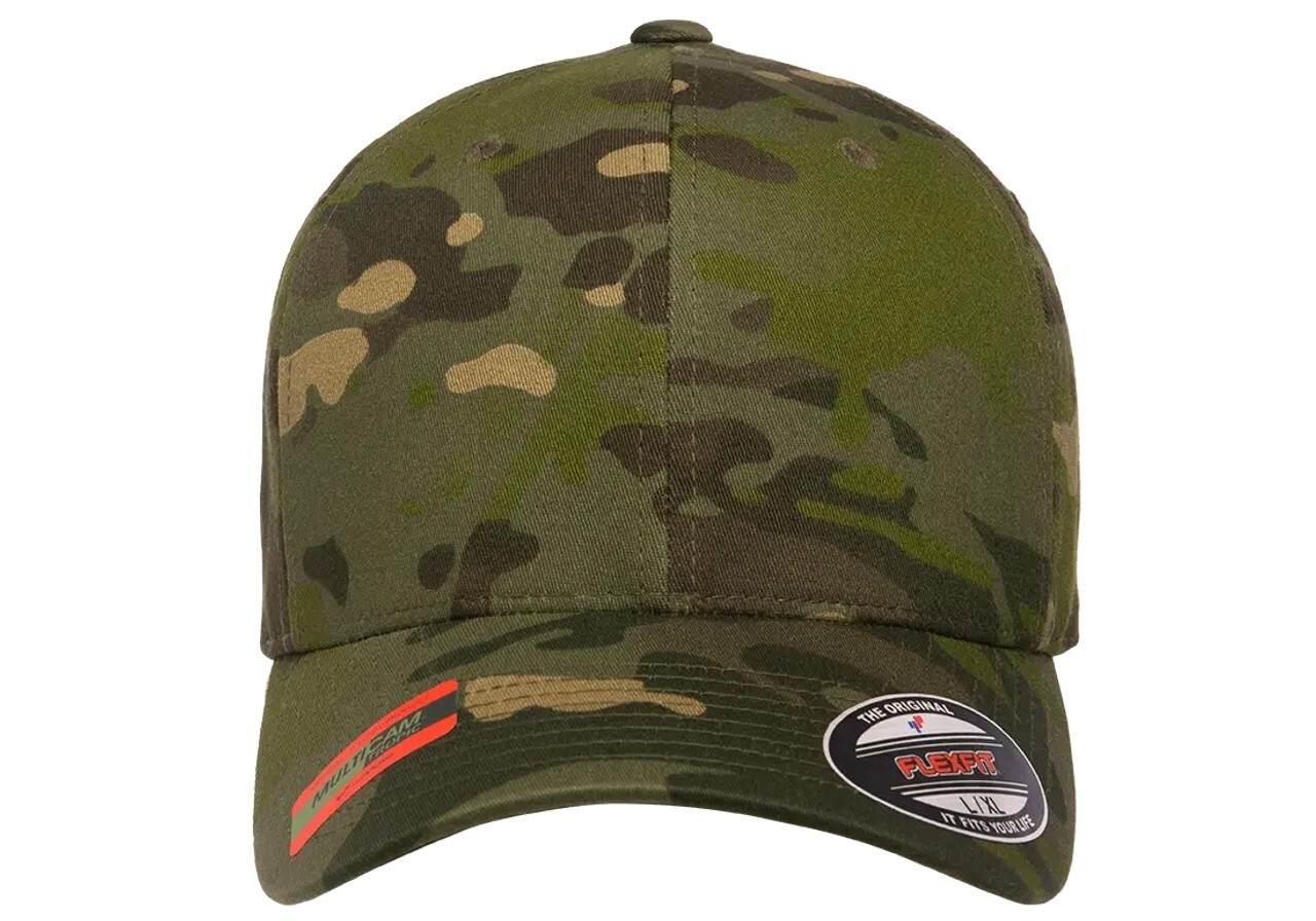 Flexfit Fitted Cotton Cap Multicam Tropic