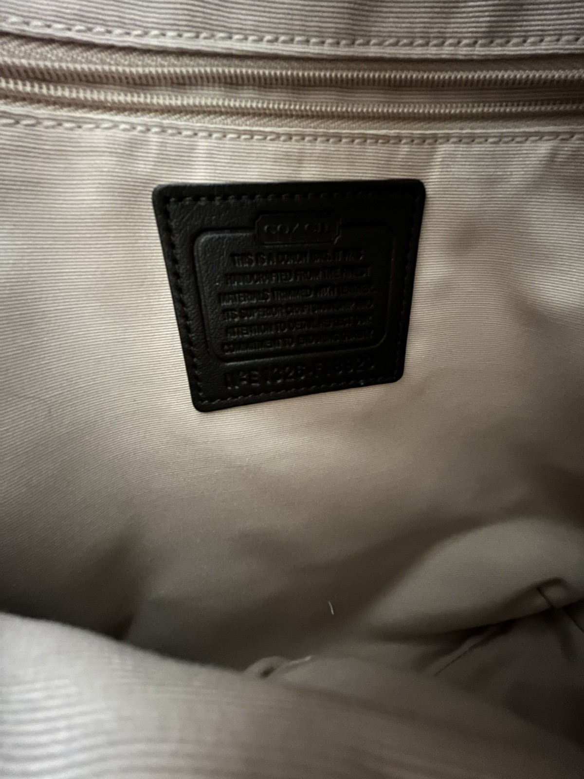 NEW Authentic Coach Heritage Peyton Signature Bag in Khaki/Ivory