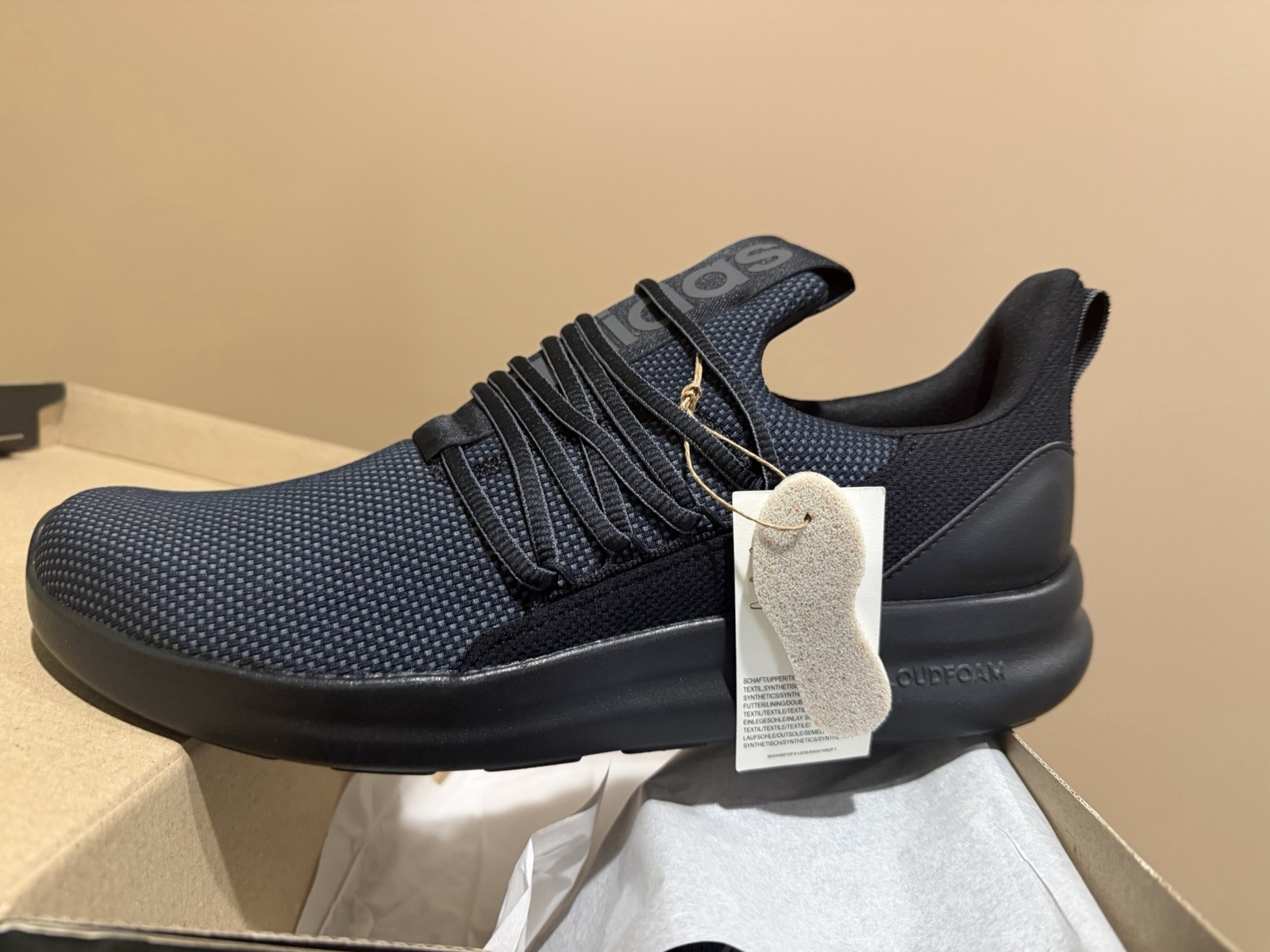 adidas Lite Racer Adapt 7.0 Men’s Low Top Slip-On Sneakers Black/Grey IE6327