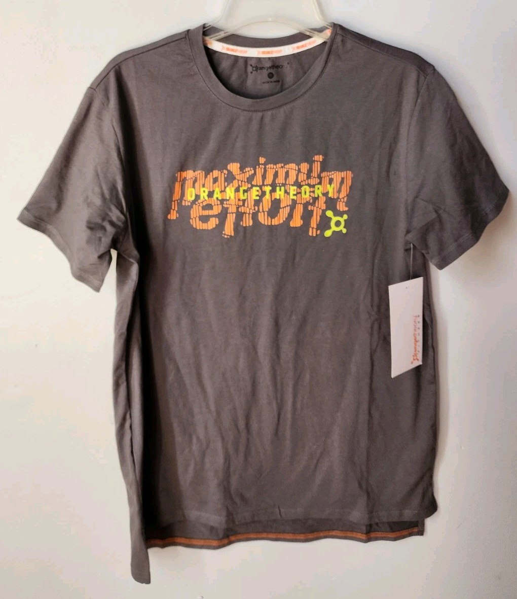 Orange theory Tee T shirt Men’s Women’s Unisex Dark Grey Medium Nwt