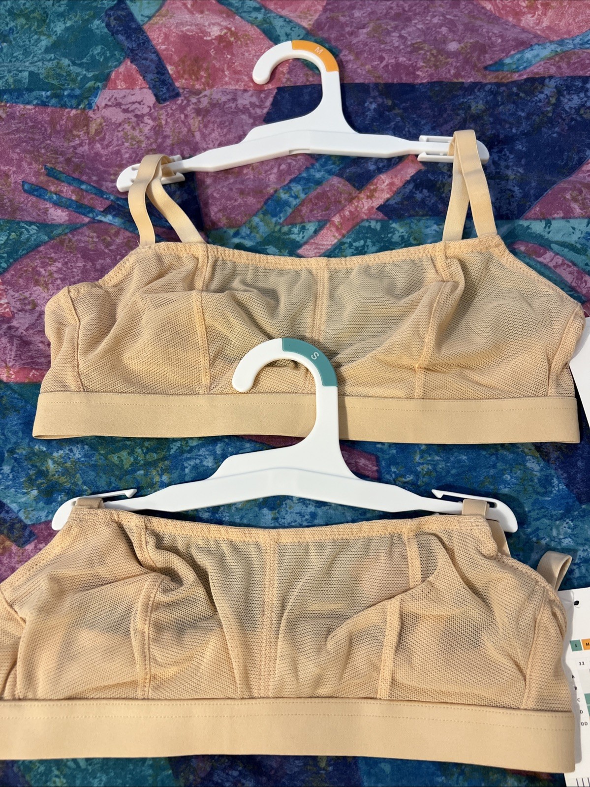 Bra, size S, M. Brand: All. You. Lively. 77% nylon, 23% spandex.