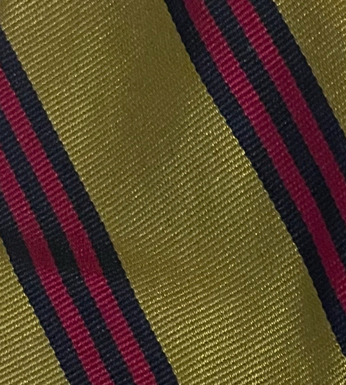 Brooks Brothers Yellow, Red & Blue Striped Tie 100% Silk Men’s Necktie 3 1/8” W