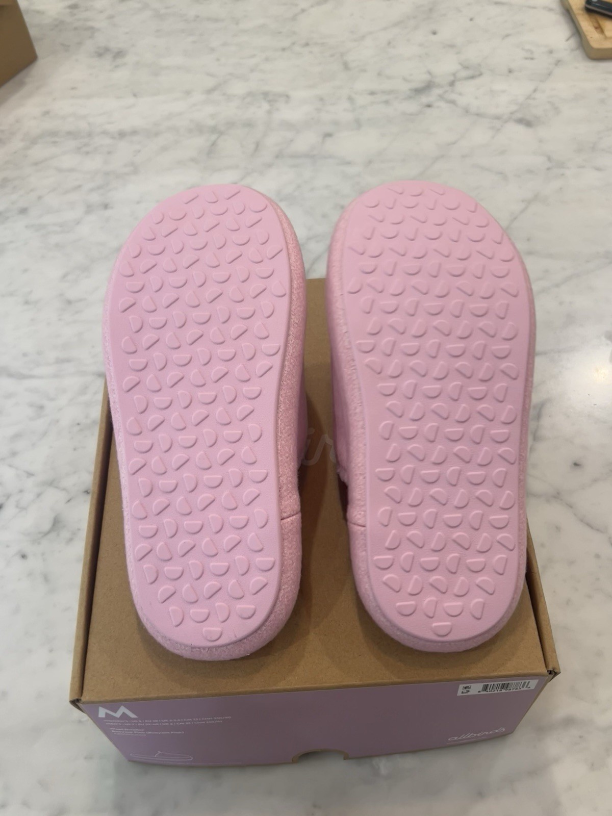Allbirds Wool Dweller Womens Slip-On Wool Slippers Pink US 8 EU 38