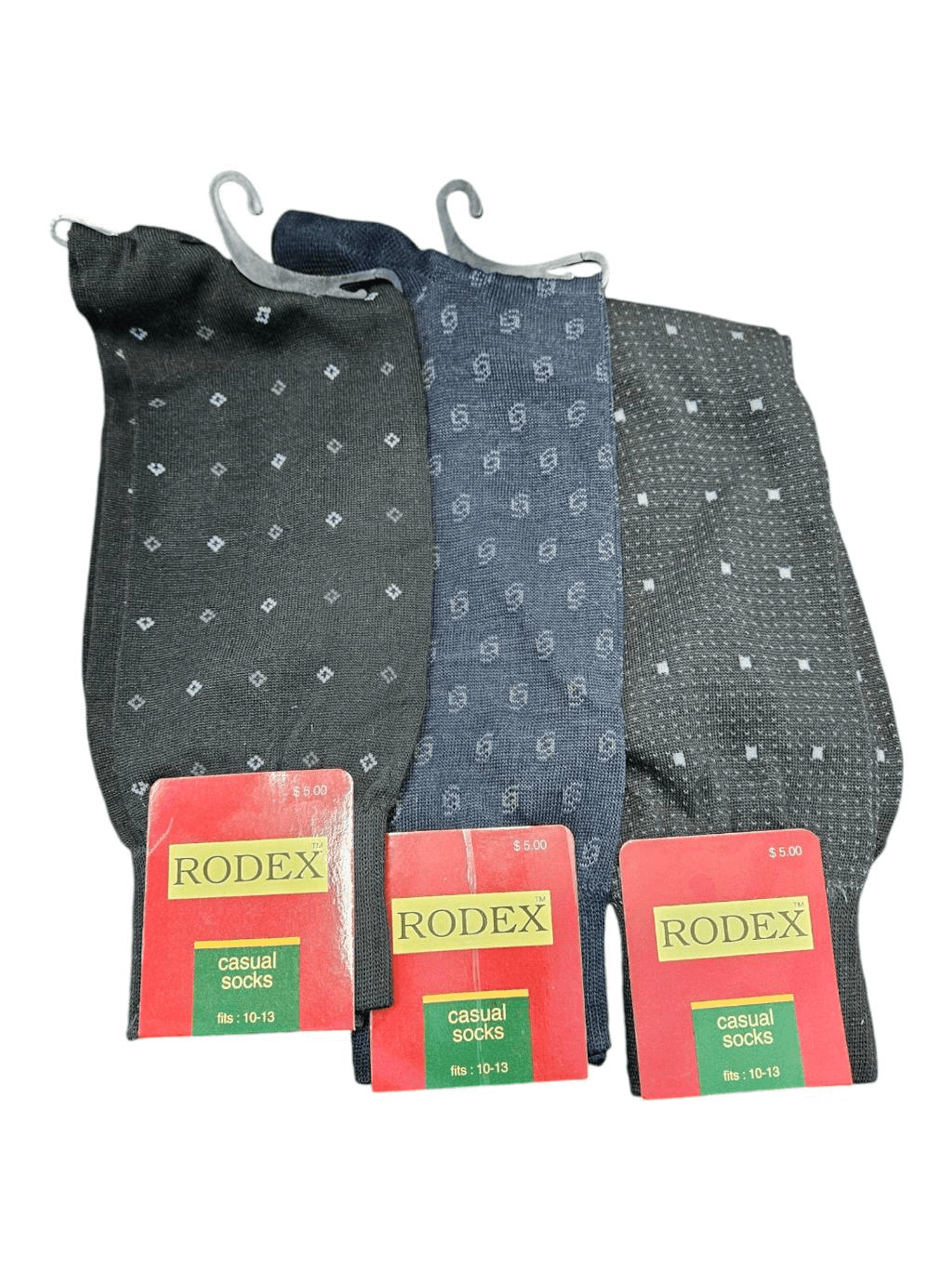 3 Pairs Rodex Men’s Dress Socks size 10-13