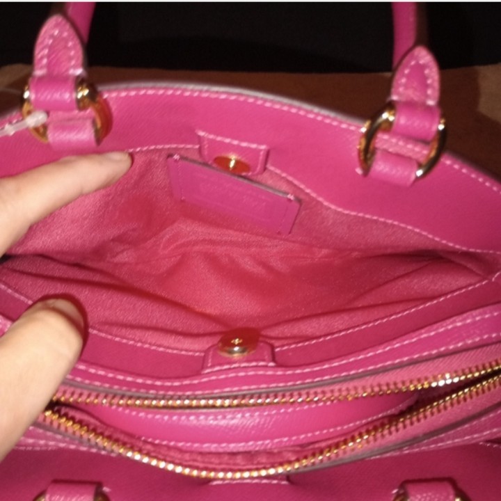 NWT Coach Mini Lilly Carryall in Bold Pink