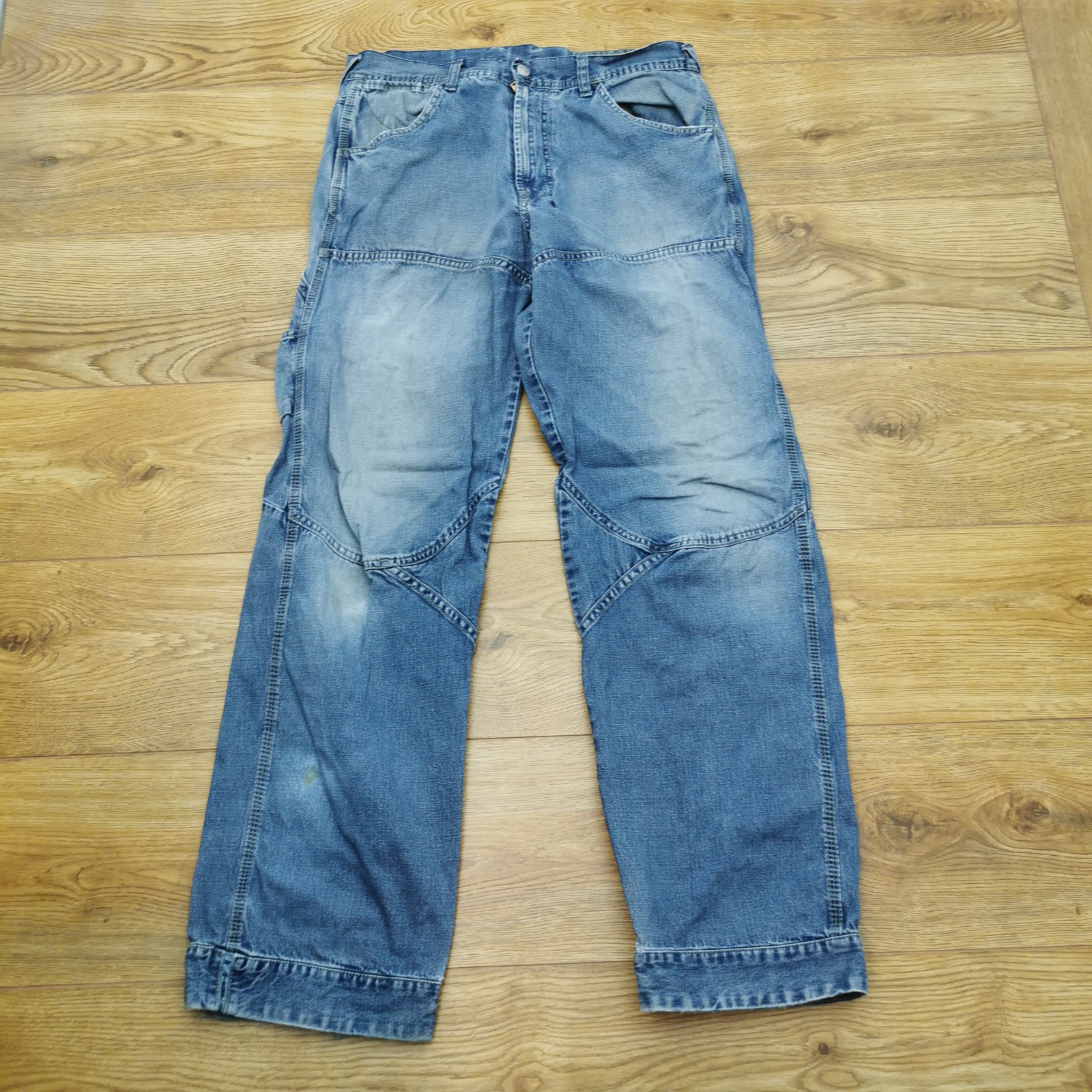 Diesel Type 63 Carpenter Jeans Mens W32 L32 Blue Work Utility Relaxed Fit Loose