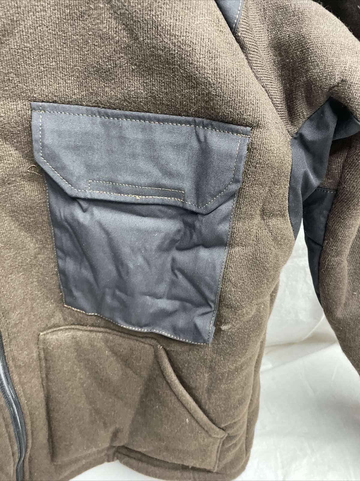 Military Issue Cold Weather Synthetic ￼Fiber Pile Shirt Jacket Mens Medium
